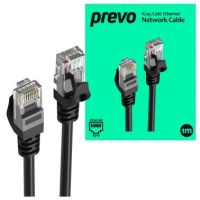 PREVO CAT6-BLK-1M networking cable Black