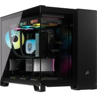 CORSAIR Geh Micro-ATX 2500X LINK Tempered Glass  Black