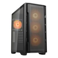 COUGAR GAMING Uniface RGB Mid Tower Black Case with 4 x ARGB Fans