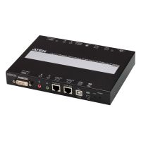 ATEN 1 port DVI KVM over IP, support PS2/USB/Serial consoles, Virtual Media via USB 2.0