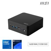 MSI Cubi NUC 1M Intel Core 5 120U Desktop PC, NUC, SFF, Mini Computer, HTPC, (16GB RAM, 512GB Storage, Windows 11 PRO), Intel Graphics/DDR5/Dual ThunderBolt 4/Dual HDMI/Dual LAN/WiFi 6E/BT 5.3/VESA