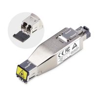 StarTech.com Gigabit Fiber to RJ45 Ethernet Media Converter Dongle, Optical Singlemode 10km/Multimod