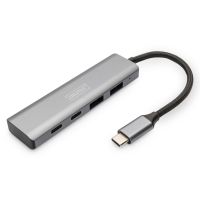 Digitus USB-C 4 Port HUB, 2x USB A + 2x USB-C