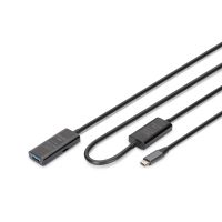Digitus Active USB 3.2 Gen1 5G extension cable, USB-C - USB-A, 10m