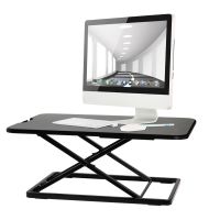 ProperAV Slim Profile Sit or Stand Up Desktop Workstation 5 Height Settings