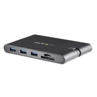 StarTech USB-C Multiport Adapter with HDMI and VGA - 3x USB 3.0 - SD - PD 3.0 - Wraparound Cable