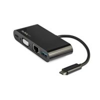 StarTech USB-C VGA Multiport Adapter - Power Delivery (60W) - USB 3.0 - GbE