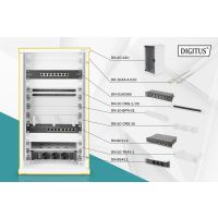 Digitus Network Set - 254 mm (10") - 12U, 312 x 300 mm (W xD)