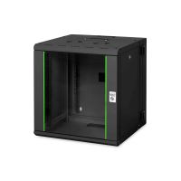 Digitus DN-19 12-U-3-SW rack cabinet 12U Wall mounted rack Black