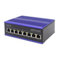 Digitus DN-651121 network switch Unmanaged L2 Gigabit Ethernet (10/100/1000) Black, Blue Power over