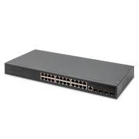 Digitus 24 Port 10/100/1000 + 4SFP+ UPLINK Switch, 19", L2+ Features