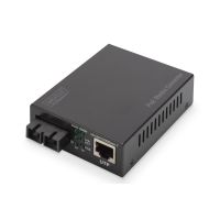 Digitus Gigabit PoE media converter, RJ45 / SC, SM, PSE