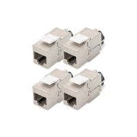 Digitus Cat. 6A keystone module, shielded with intelligent cable manager - 4 pcs.