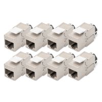 Digitus Cat. 6A keystone module, shielded with intelligent cable manager - 8 pcs.