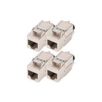 Digitus CAT 8.1 Keystone Module, Shielded, Tool-free Connection - 4 pcs