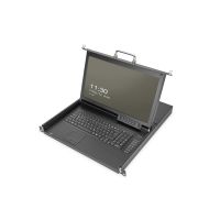 Digitus 17" HD LCD KVM Console, 16-Port Cat 5, german Keyboard