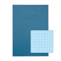 Rhino A4 Special Exercise Book 48 Page Light Blue with Tinted Blue Paper S10 (Pack of 50)