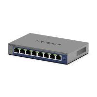 NETGEAR Plus GS108Ev4 - Switch - unmanaged - Desktop, wandmontierbar, an Rack montierbar