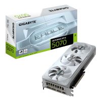 GIGABYTE GeForce RTX 5070 EAGLE OC ICE SFF 12G Graphics Card - 12GB GDDR7, 192bit, PCI-E 5.0, 2587 MHz Core Clock, 3 x DP 2.1a, 1 x HDMI 2.1b, NVIDIA DLSS 4, GV-N5070EAGLEOC ICE-12GD