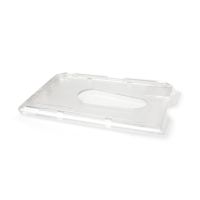 Digital ID Enclosed Rigid Card Holders Frosted - Landscape, Horizontal (Pack of 100)