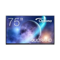 Optoma 5752RK+ Interactive flat panel 190.5 cm (75") LED 400 cd/m² 4K Ultra HD Black Touchscreen Bu