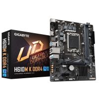 GIGABYTE H610M K DDR4 Motherboard - Supports Intel Core 14th Gen CPUs, up to 3200MHz DDR4, 1xPCIe 3.