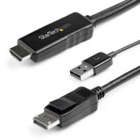 StarTech 2 m (6.6 ft.) HDMI to DisplayPort Cable - 4K 30Hz