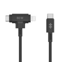 HyperJuice - Lightning-Kabel - 24 pin USB-C männlich zu 24 pin USB-C, Lightning männlich - 1.5 m - S