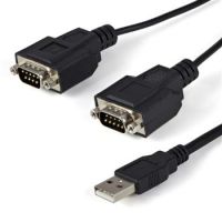 StarTech 2 Port FTDI USB to Serial RS232 Adapter Cable with COM Retention