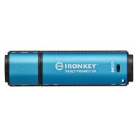 Kingston Technology IronKey 64GB Vault Privacy 50 AES-256 Encrypted, FIPS 197