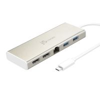 j5create JCD381-N USB Type-Câ„¢ Dual HDMI Mini Dock-Ethernet/ USB 3.1 HUB / PD2.0