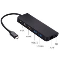 JLC Type C 6 Port Adapter - Black