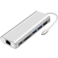 JLC L72 Type C 6 Port Adapter - Silver