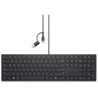 Dell Wired Collaboration Keyboard KB525C - Tastatur - USB, USB-C - QWERTZ - Deutsch - Schwarz - mit 
