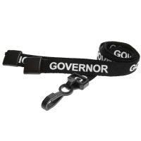 Digital ID 15mm Recycled Black Governor Lanyards with Plastic J Clip (Pack of 100)