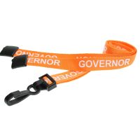 Digital ID 15mm Recycled Orange Governor Lanyards with Plastic J Clip (Pack of 100)