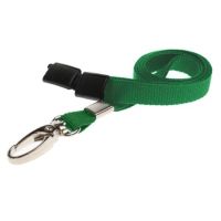 Digital ID 10mm Recycled Plain Light Green Lanyards Lobster Clip (Pack of 100)