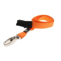 Digital ID 10mm Recycled Plain Orange Lanyards with Metal Lobster Clip (Pack of 100)