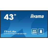 iiyama ProLite Digital signage flat panel 108 cm (42.5") LCD Wi-Fi 500 cd/m² 4K Ultra HD Black Built-in processor Android 11 24/7