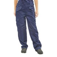 BEESWIFT Ladies Polycotton Trousers Navy Blue 28