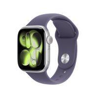 Apple Watch Series 11 GPS + Cellular 42mm Silver Aluminium Case with Purple Fog Sport Band - M/L