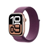 Apple Watch 10 42mm Rose Gold Alu (Plum Sport Loop)