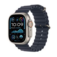 APPLE Watch Ultra 2 GPS + Cellular 49mm Natural Titanium Case with Navy Ocean Band