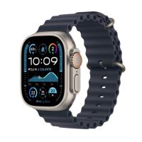 Apple Watch Ultra 2 GPS + Cellular 49mm Natural Titanium Case with Navy Ocean Band