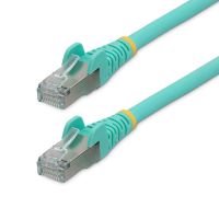 StarTech.com 1m CAT6a Ethernet Cable - Aqua - Low Smoke Zero Halogen (LSZH) - 10GbE 500MHz 100W PoE+