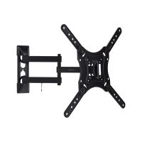 ProperAV TV Wall Bracket 23"- 55" Swing Arm Tilt 20 VESA 400x400 - Black