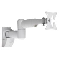 ProperAV Swing Arm Tilt & Swivel 19 - 28\ TV Bracket - White"""