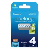 Panasonic ENELOOP Rechargeable Ni-Mh Batteries 4x AA 1.2V 2000mAh
