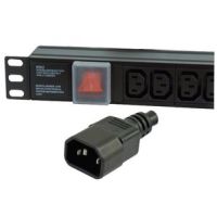 LMS 12 Way Horizontal 10A IEC Switched PDU / Power Bar > IEC Plug (Rackmount)