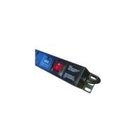 LMS 16 Way Vert 13A 19" PDU + SWITCH + Surge Protection (1U)